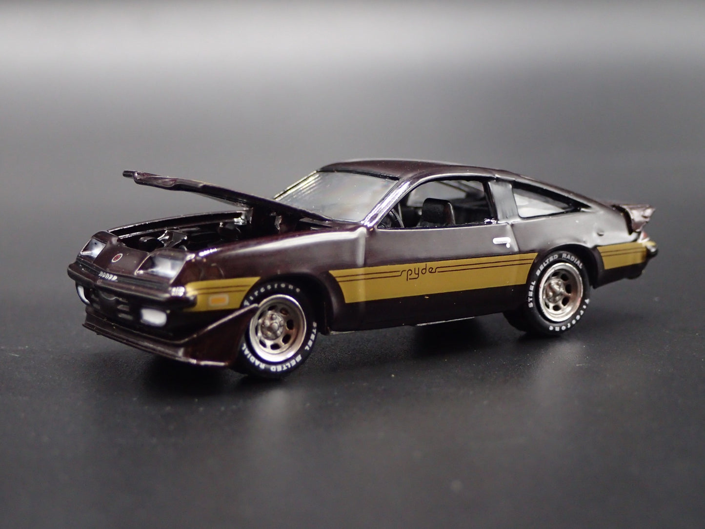 1980 80 CHEVY CHEVROLET MONZA SPYDER RARE 1/64 SCALE DIORAMA DIECAST MODEL CAR