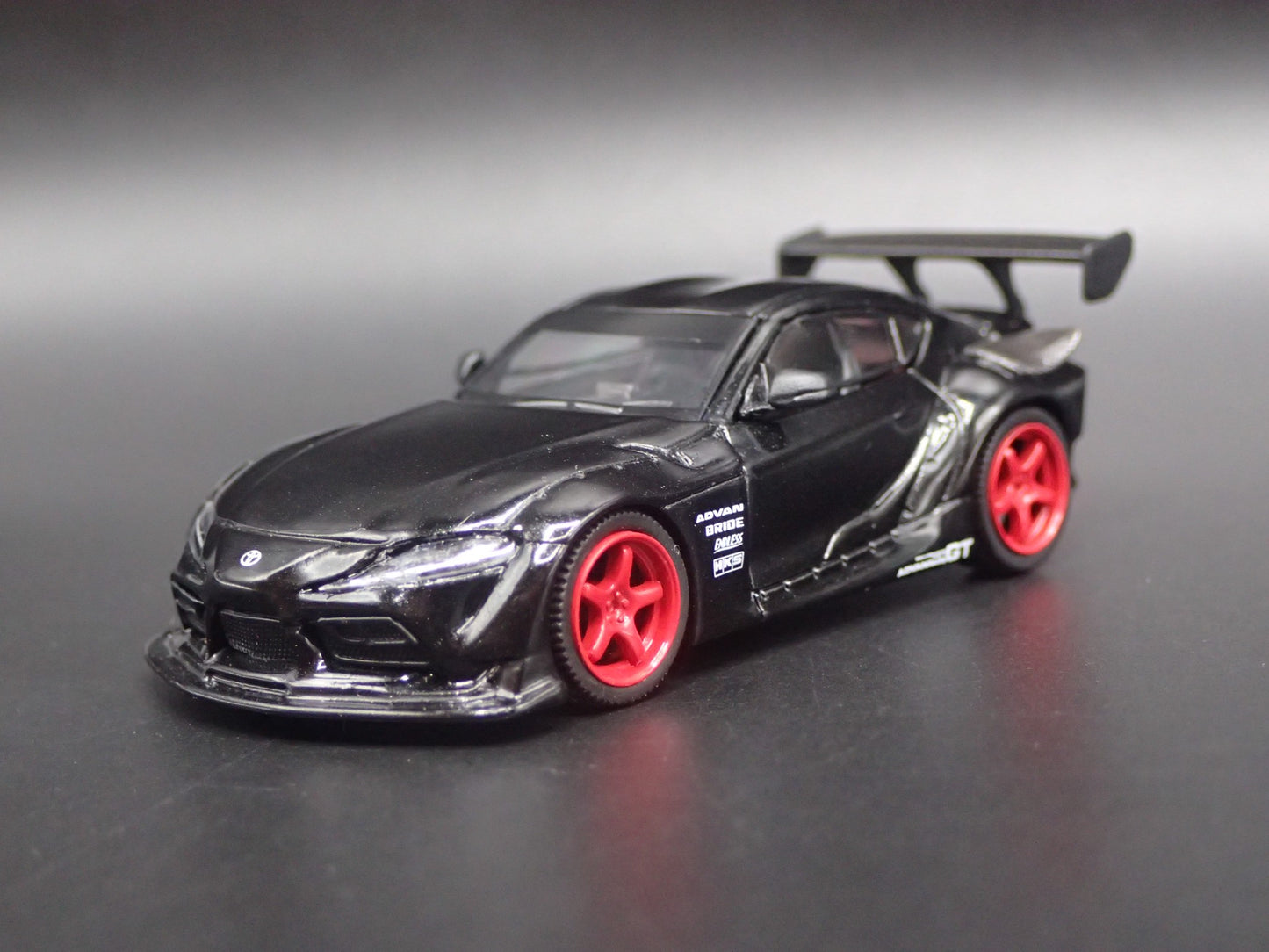 2019-2025 TOYOTA GR SUPRA BLACK 1/64 SCALE COLLECTIBLE DIORAMA DIECAST MODEL CAR