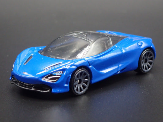 2017-2023 MCLAREN 720S SUPER CAR BLUE RARE 1:64 SCALE DIORAMA DIECAST MODEL CAR