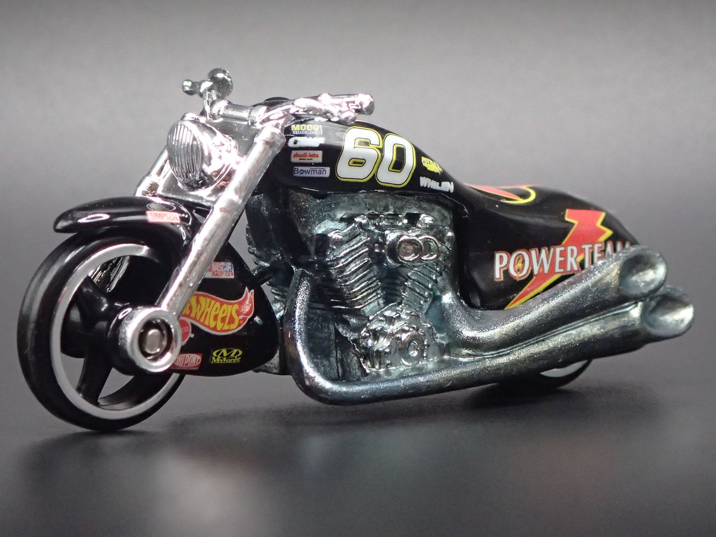 SCORCHIN SCOOTER MOTORCYCLE POWER TEAM  1:64 HOT WHEELS SCALE DIECAST MODEL CAR