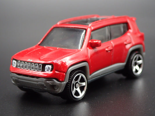 2015-2023 JEEP RENEGADE RED 1/64 SCALE COLLECTIBLE DIORAMA DIECAST MODEL CAR