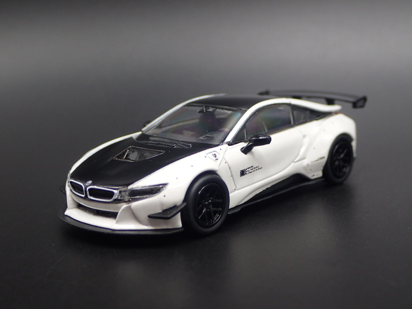 2014-2020 BMW i8 LIBERTY WALK LBWK RARE 1:64 SCALE DIORAMA DIECAST MODEL CAR