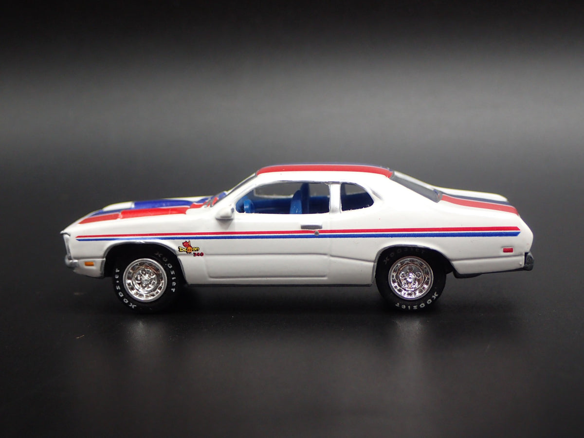 1971 71 DODGE DEMON RARE 1/64 SCALE COLLECTIBLE DIORAMA DIECAST MODEL CAR-Burning Rubber Toy Company