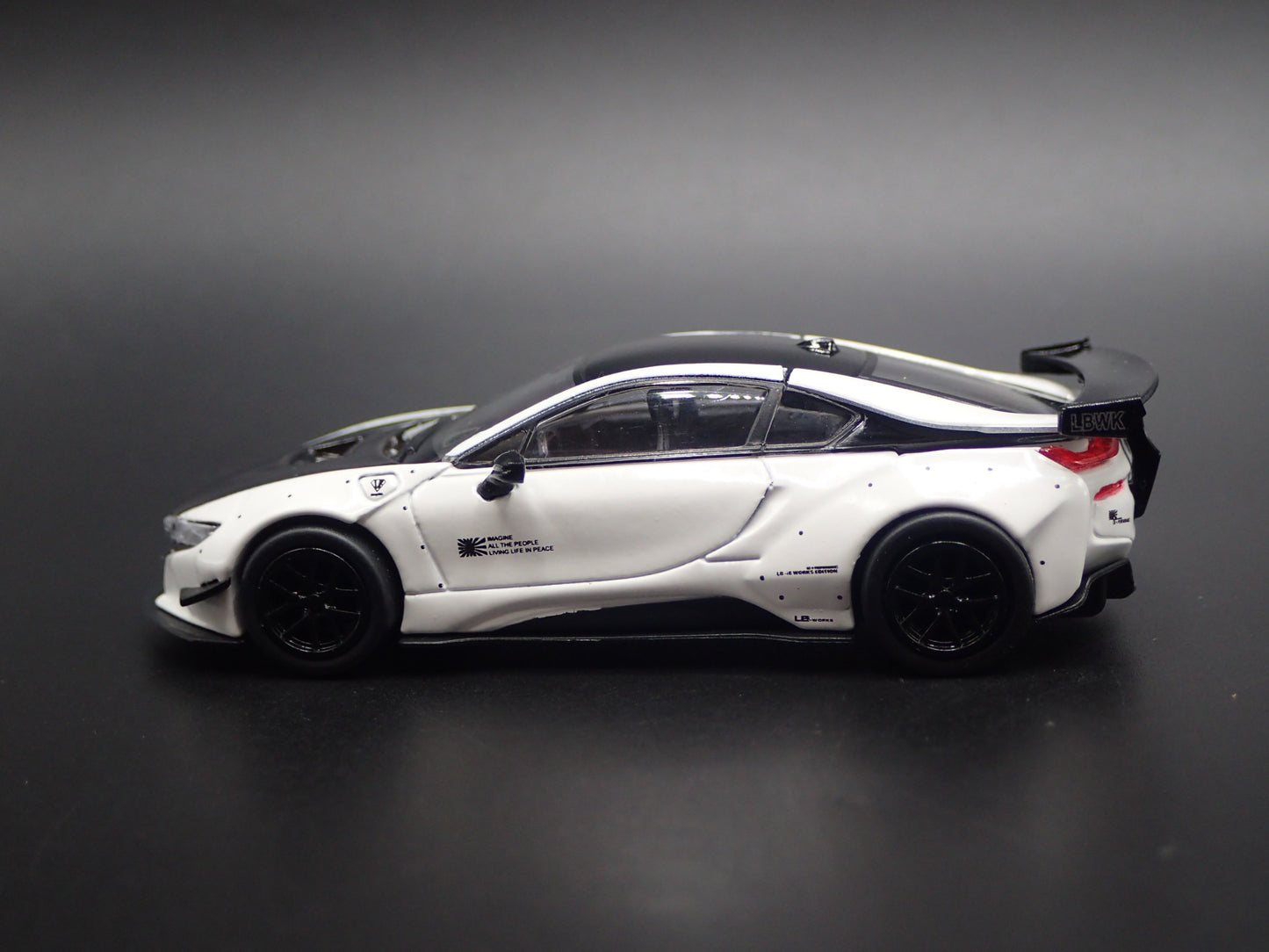2014-2020 BMW i8 LIBERTY WALK LBWK RARE 1:64 SCALE DIORAMA DIECAST MODEL CAR