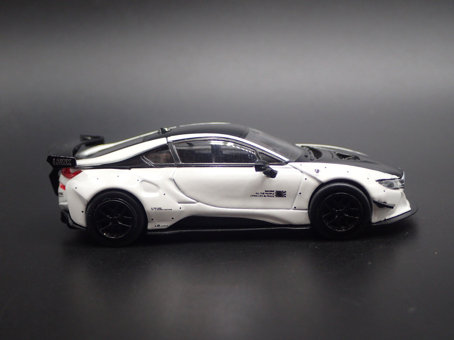 2014-2020 BMW i8 LIBERTY WALK LBWK RARE 1:64 SCALE DIORAMA DIECAST MODEL CAR