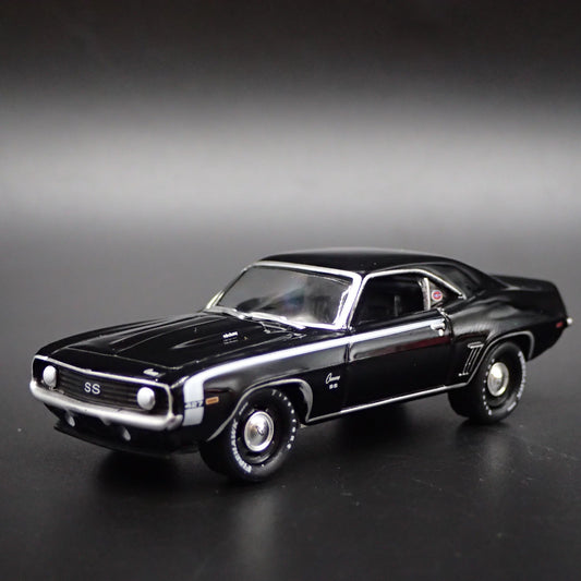 1969 69 CHEVY CHEVROLET CAMARO SS BLK 1:64 SCALE COLLECTIBLE DIECAST MODEL CAR-Burning Rubber Toy Company