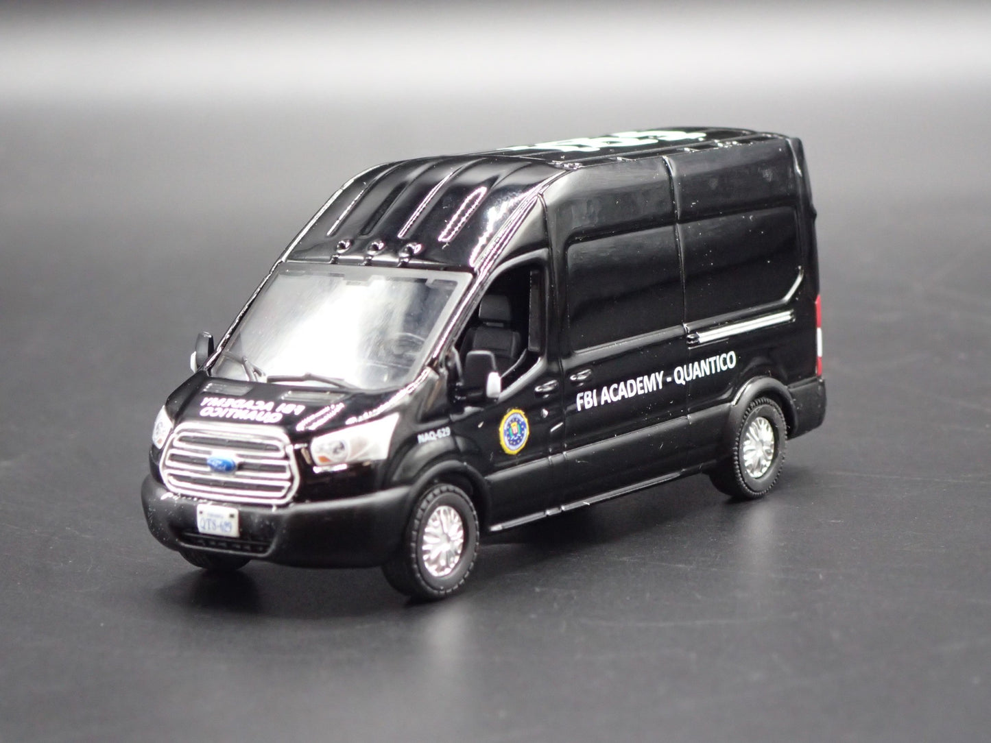 2015 15 FORD TRANSIT SPRINTER VAN FBI QUANTICO BLK 1:64 SCALE DIECAST MODEL CAR