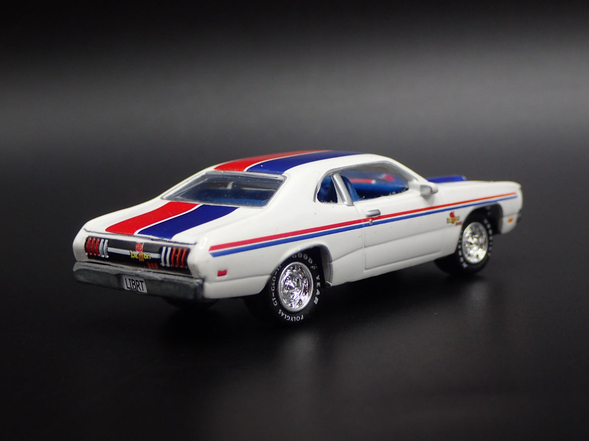 1971 71 DODGE DEMON RARE 1/64 SCALE COLLECTIBLE DIORAMA DIECAST MODEL CAR-Burning Rubber Toy Company