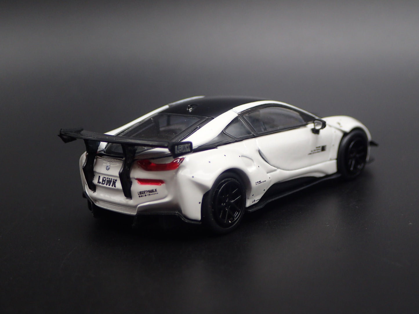 2014-2020 BMW i8 LIBERTY WALK LBWK RARE 1:64 SCALE DIORAMA DIECAST MODEL CAR