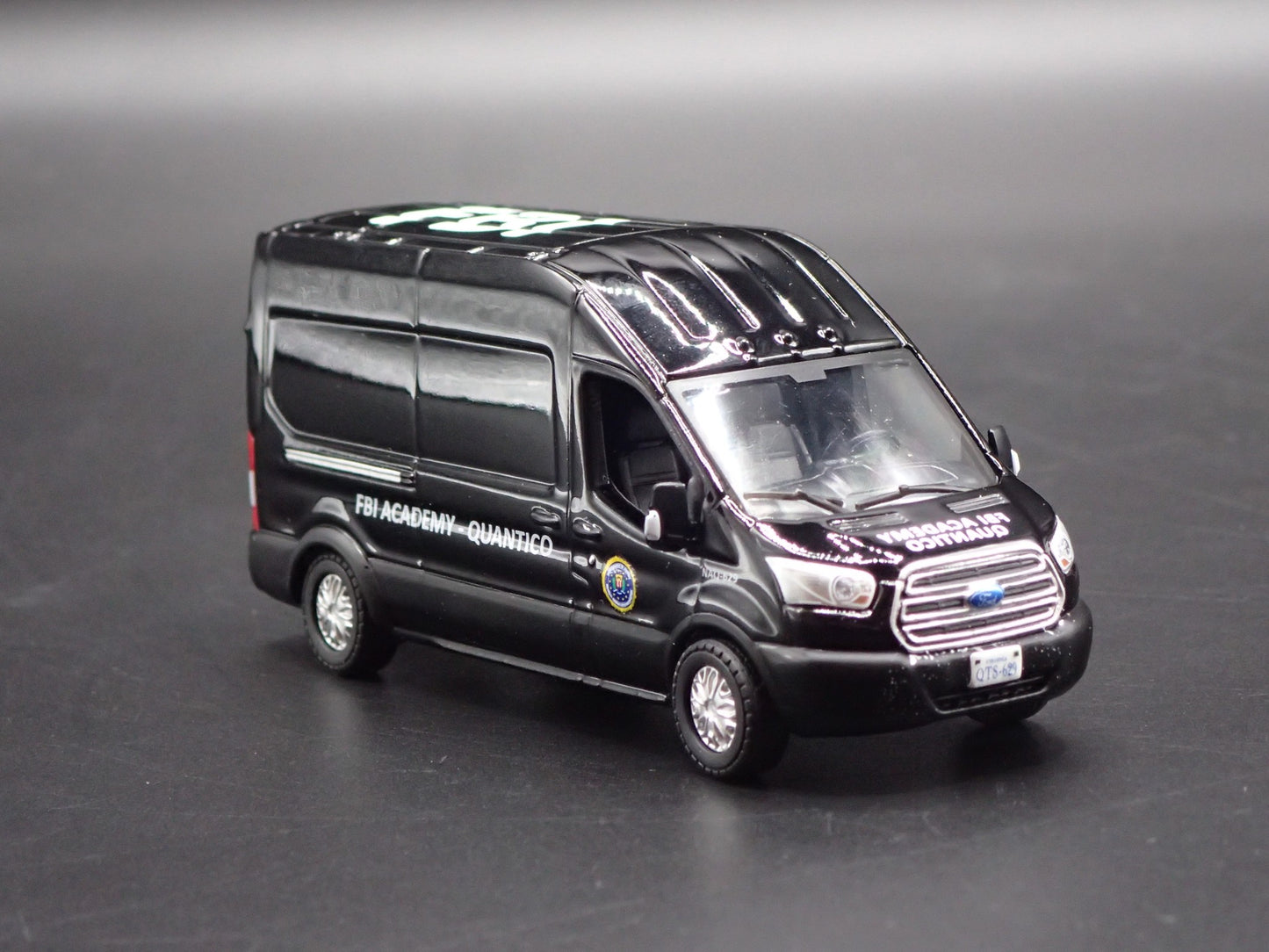 2015 15 FORD TRANSIT SPRINTER VAN FBI QUANTICO BLK 1:64 SCALE DIECAST MODEL CAR