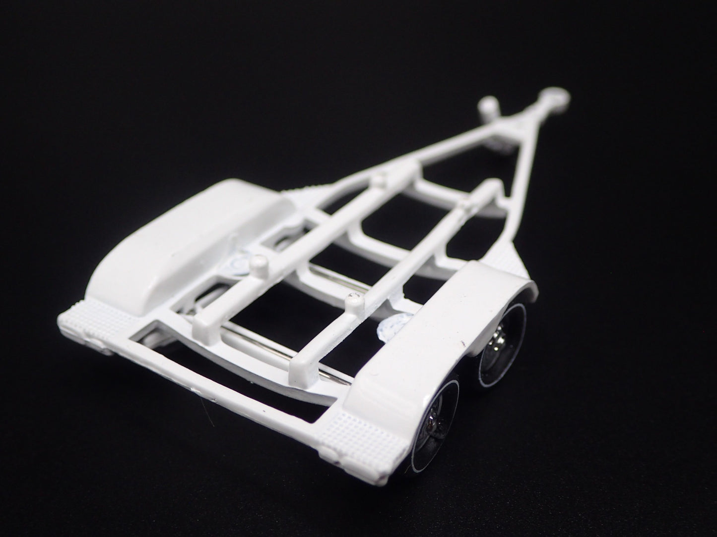 BOAT TRAILER WHITE RARE 1/64 SCALE DIORAMA PROP COLLECTIBLE MODEL TRAILER