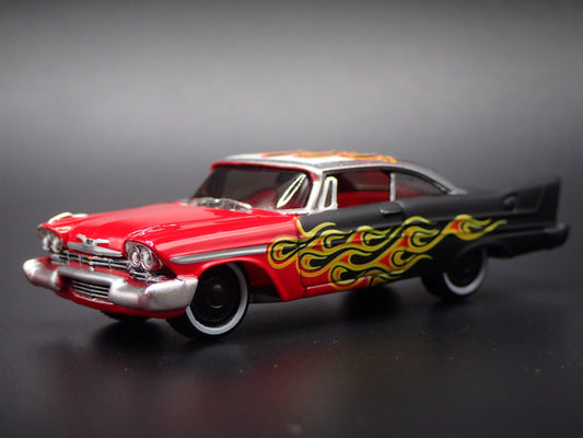 1958 58 PLYMOUTH FURY FLAMES 1:64 SCALE COLLECTIBLE DIORAMA DIECAST MODEL CAR