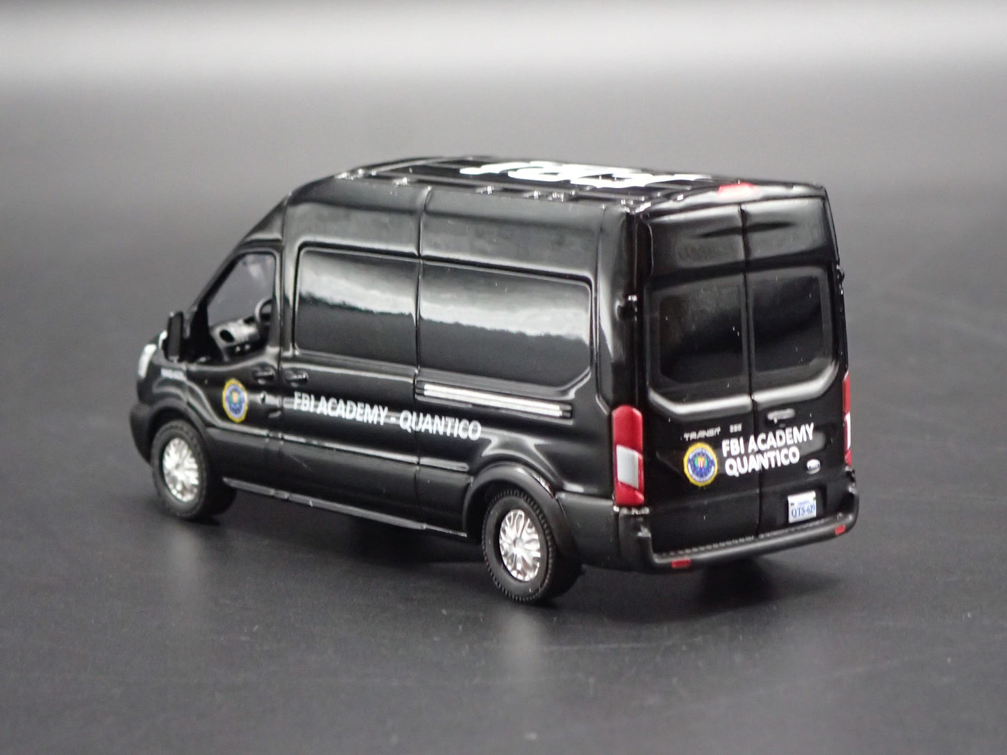 2015 15 FORD TRANSIT SPRINTER VAN FBI QUANTICO BLK 1:64 SCALE DIECAST MODEL CAR