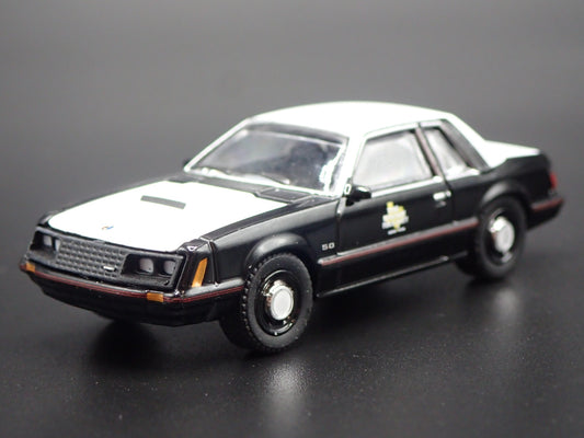 1982 82 FORD MUSTANG SSP POLICE TEXAS FOX BODY RARE 1:64 SCALE DIECAST MODEL CAR