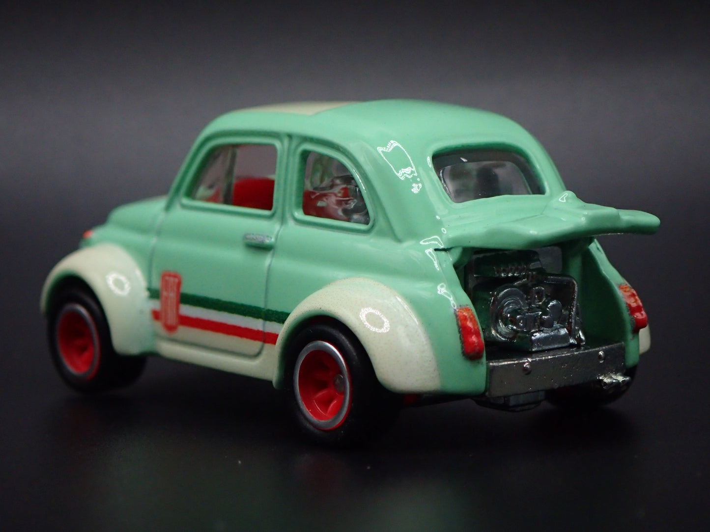 1960's FIAT 500D MODIFICADO 1/64 SCALE COLLECTIBLE DIORAMA DIECAST MODEL CAR