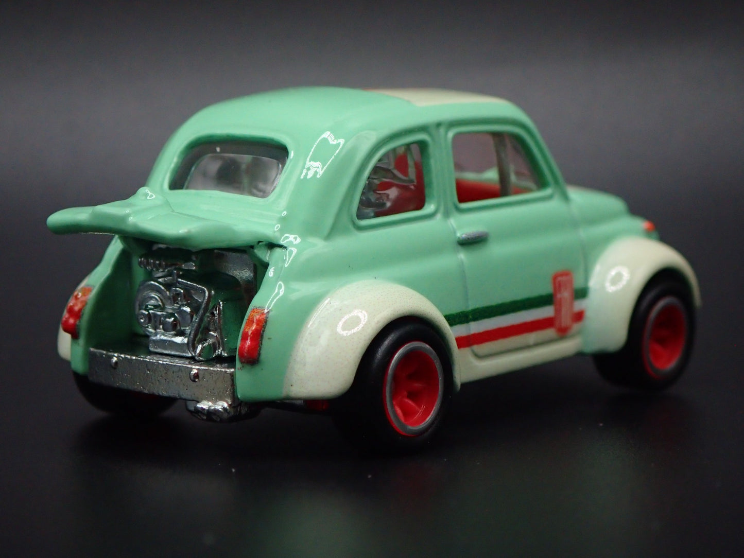 1960's FIAT 500D MODIFICADO 1/64 SCALE COLLECTIBLE DIORAMA DIECAST MODEL CAR