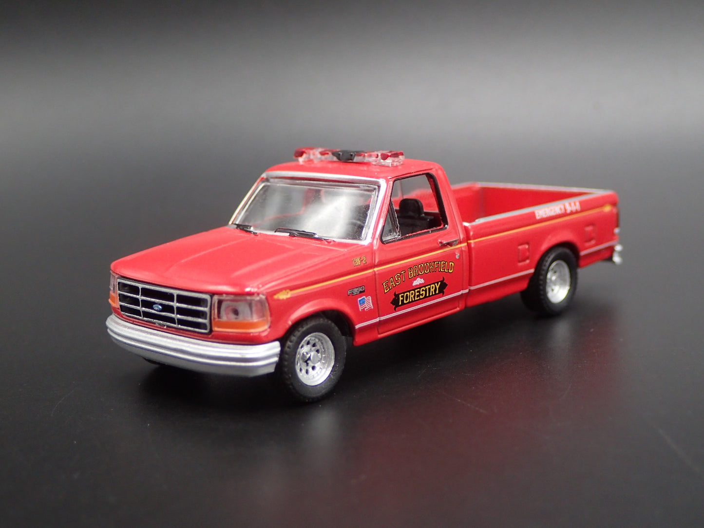 1992 FORD F350 PICKUP TRUCK EAST BROOKFIELD, MASS 1:64 SCALE DIECAST MODEL CAR