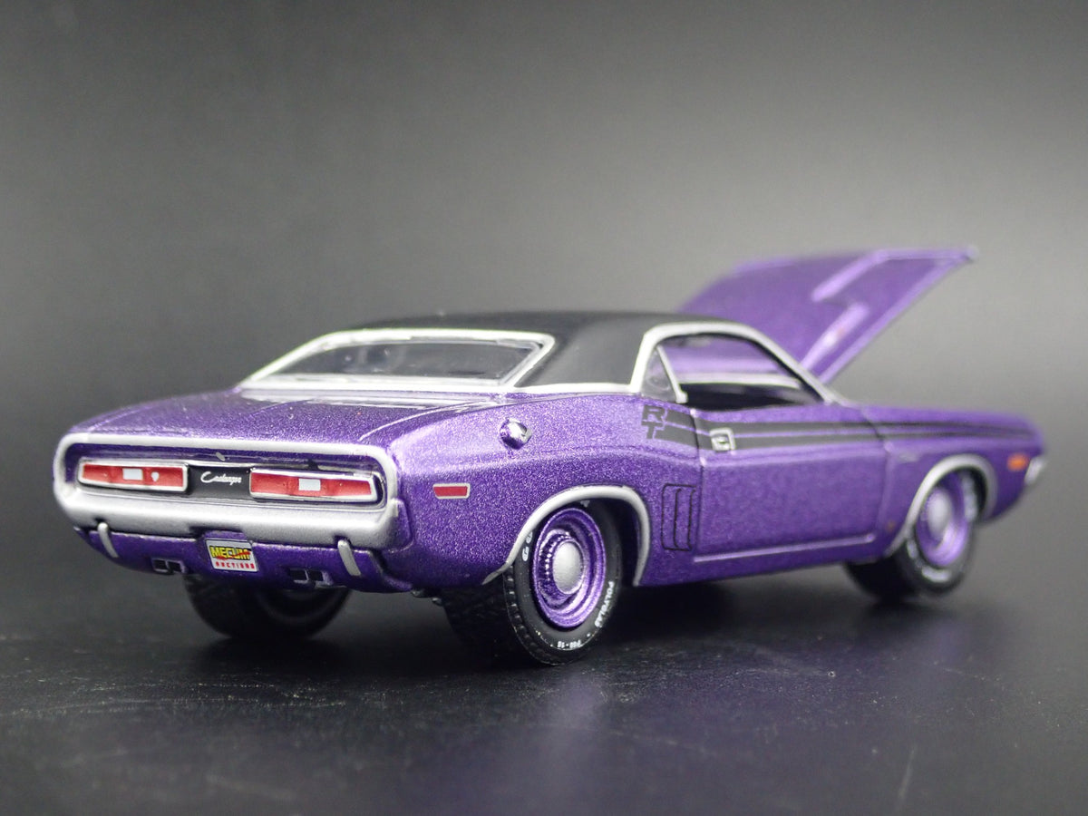 1971 71 DODGE CHALLENGER RT HEMI RARE 1/64 SCALE DIORAMA DIECAST MODEL CAR-Burning Rubber Toy Company