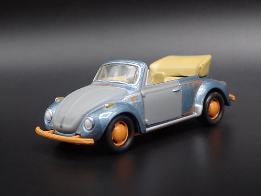 1975 75 VW VOLKSWAGEN SUPER BEETLE BUG CONVERTIBLE 1/64 SCALE DIECAST MODEL CAR