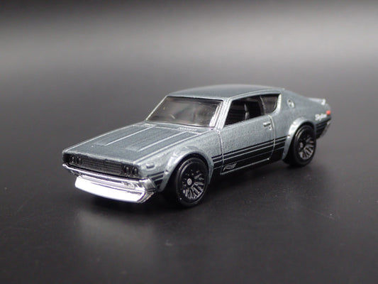 1972-1973 NISSAN SKYLINE 2000 GTR GRAY RARE 1:64 SCALE DIORAMA DIECAST MODEL CAR