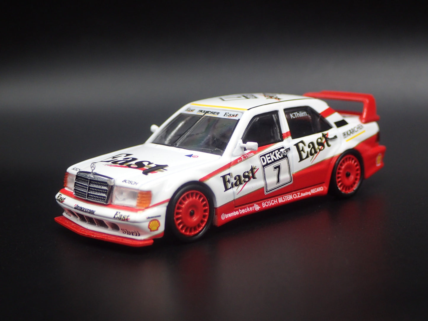 1982-1993 MERCEDES-BENZ 190E 2.5-16 EVOLUTION II #7 1:64 SCALE DIECAST MODEL CAR