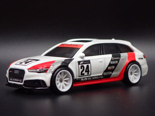 2013-2018 AUDI AVANT RS6 STATION WAGON FORZA WHITE 1/64 SCALE DIECAST MODEL CAR