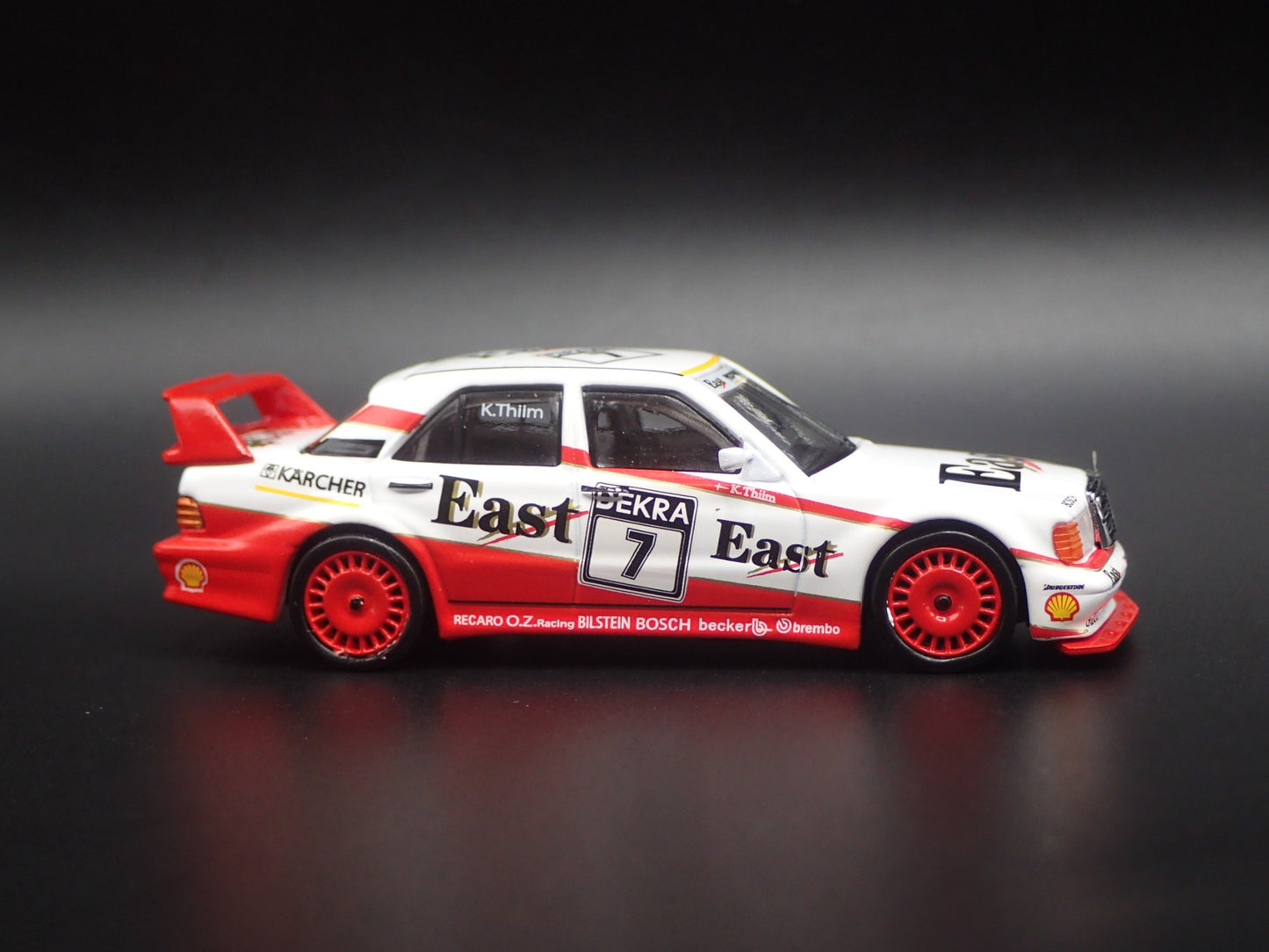 1982-1993 MERCEDES-BENZ 190E 2.5-16 EVOLUTION II #7 1:64 SCALE DIECAST MODEL CAR