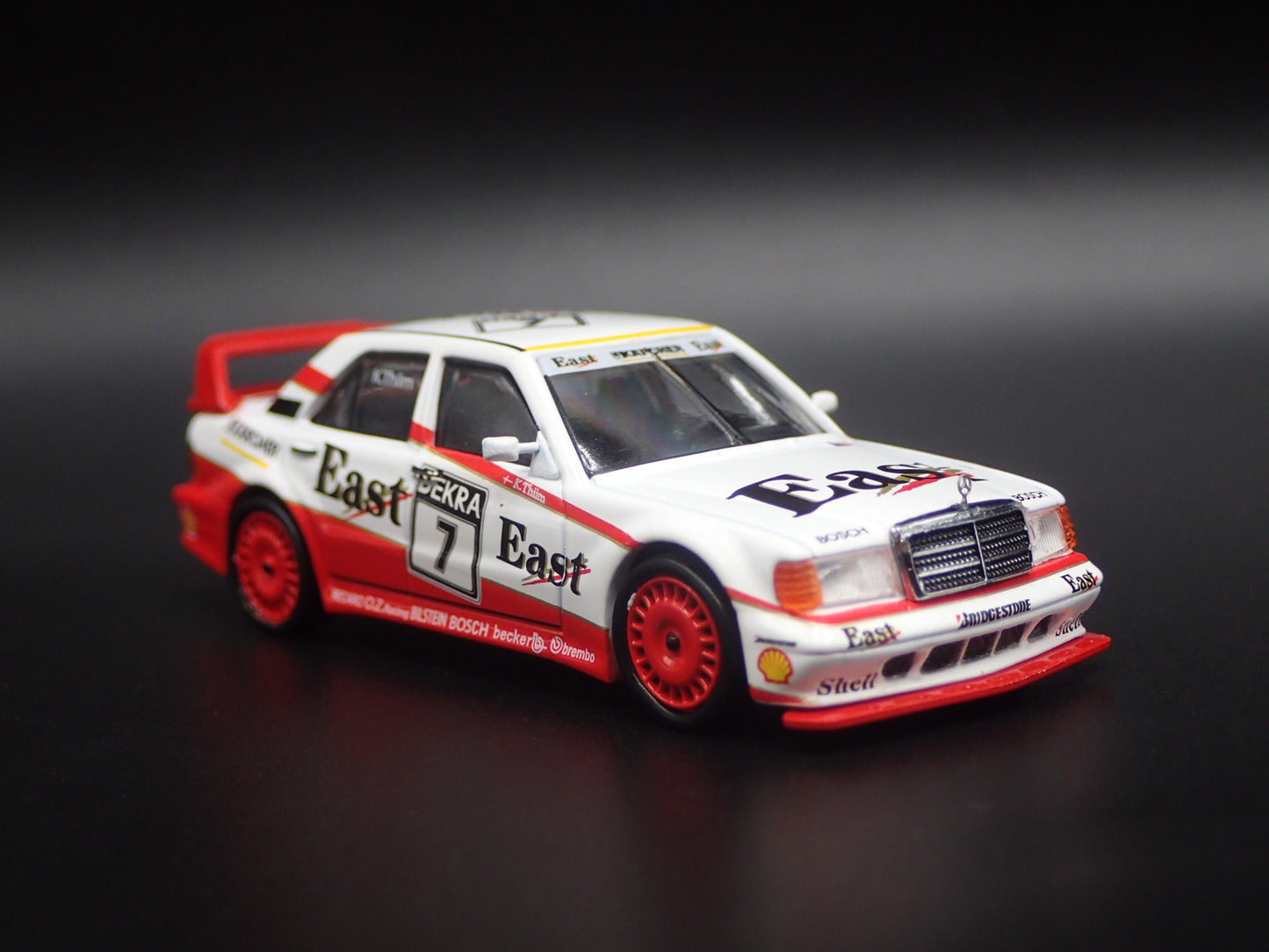 1982-1993 MERCEDES-BENZ 190E 2.5-16 EVOLUTION II #7 1:64 SCALE DIECAST MODEL CAR