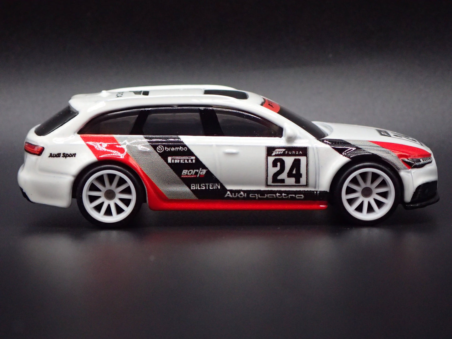 2013-2018 AUDI AVANT RS6 STATION WAGON FORZA WHITE 1/64 SCALE DIECAST MODEL CAR