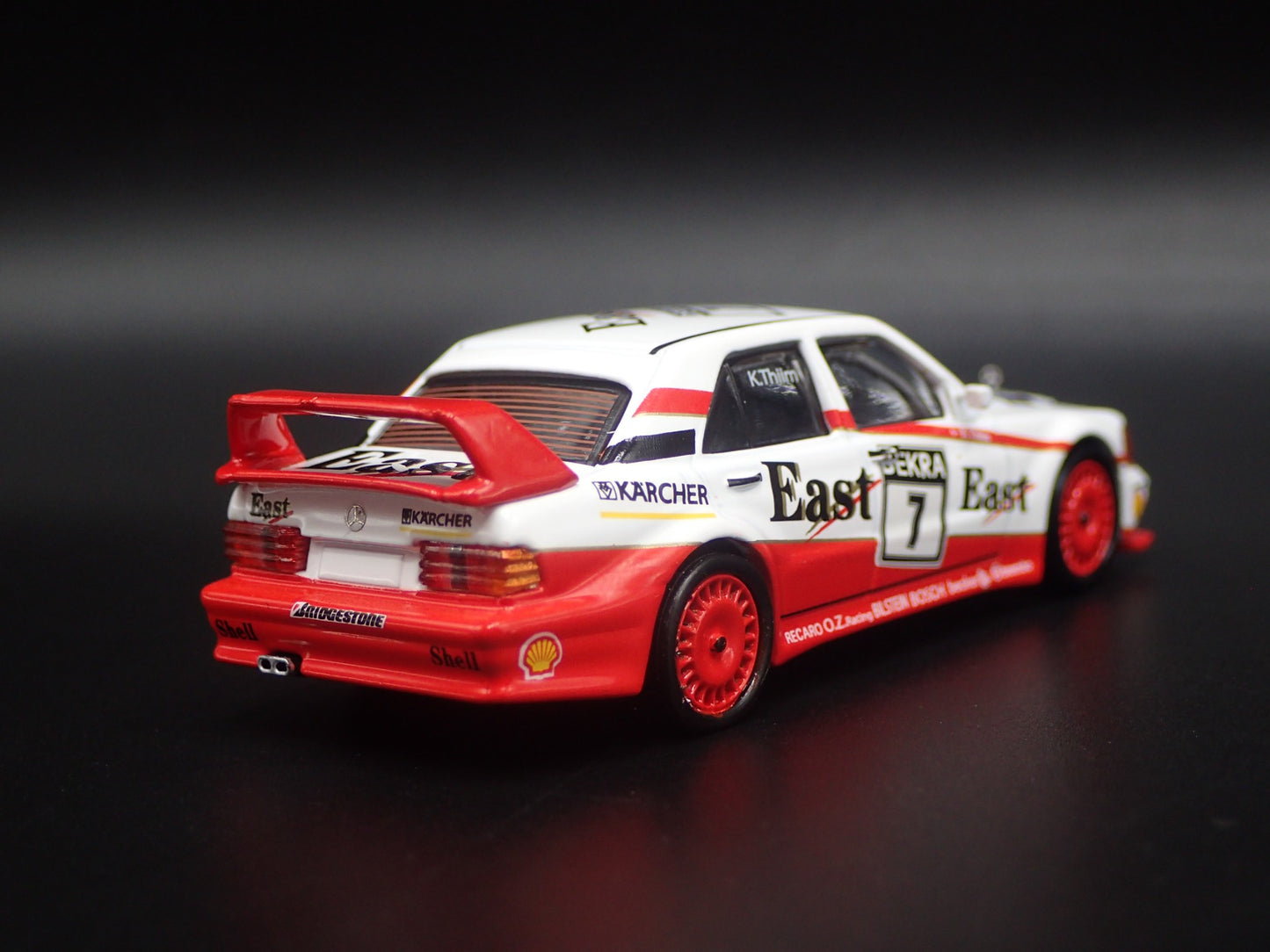 1982-1993 MERCEDES-BENZ 190E 2.5-16 EVOLUTION II #7 1:64 SCALE DIECAST MODEL CAR