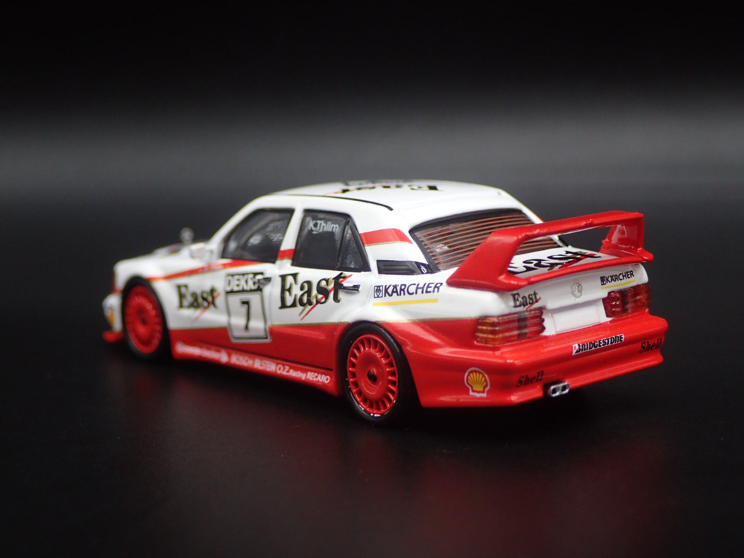 1982-1993 MERCEDES-BENZ 190E 2.5-16 EVOLUTION II #7 1:64 SCALE DIECAST MODEL CAR