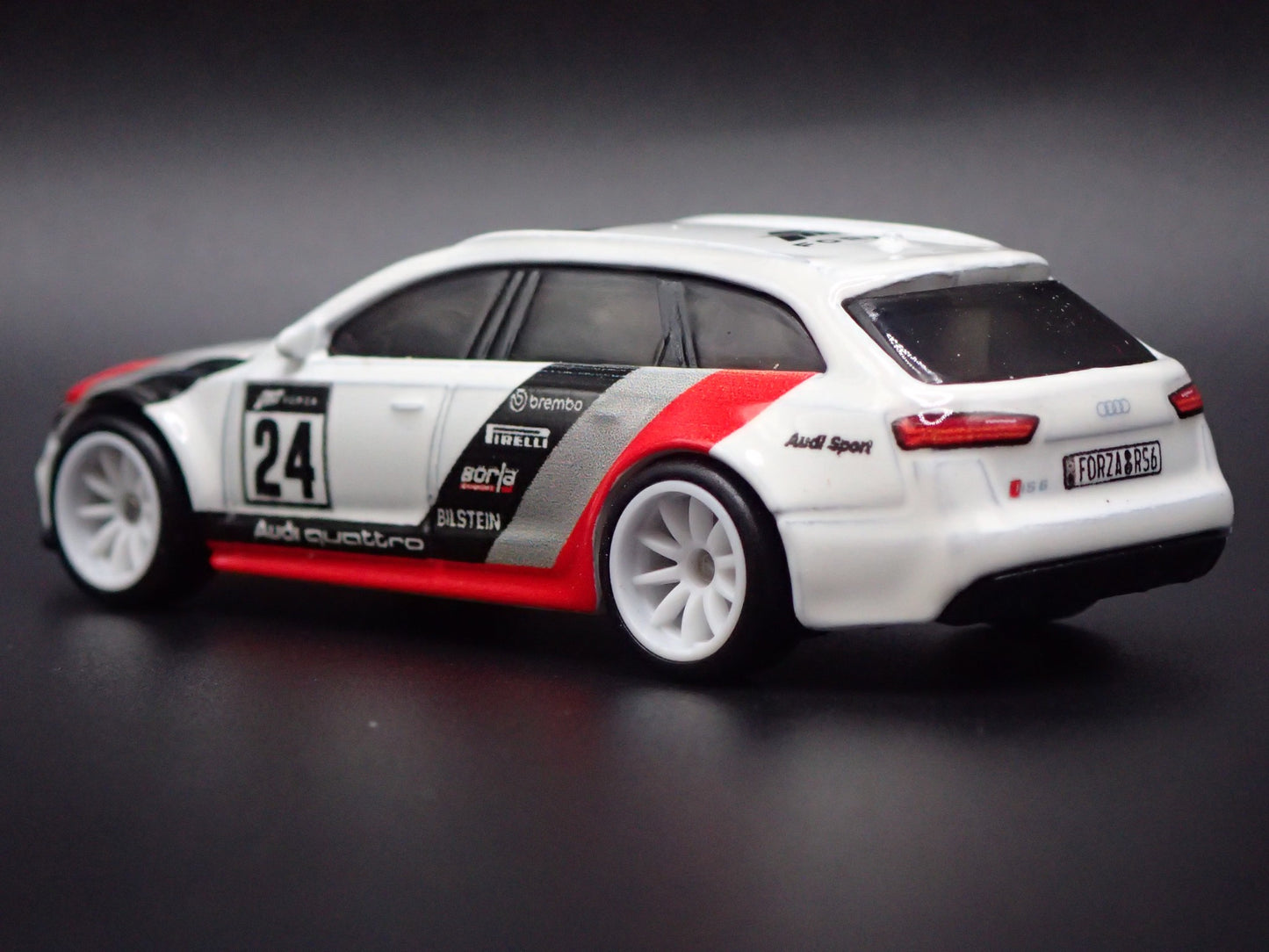 2013-2018 AUDI AVANT RS6 STATION WAGON FORZA WHITE 1/64 SCALE DIECAST MODEL CAR