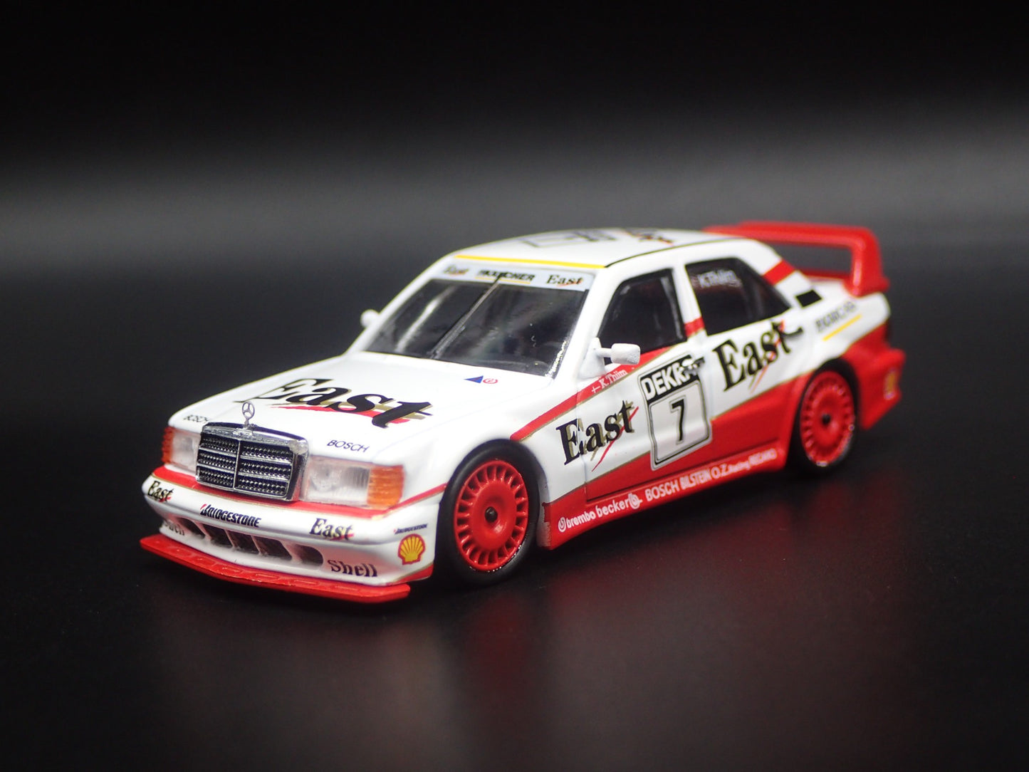 1982-1993 MERCEDES-BENZ 190E 2.5-16 EVOLUTION II #7 1:64 SCALE DIECAST MODEL CAR