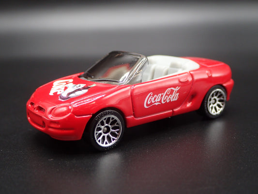 1995-2011 MG MGF 1.8I CONVERTIBLE COKE COCA COLA 1:64 SCALE DIECAST MODEL CAR