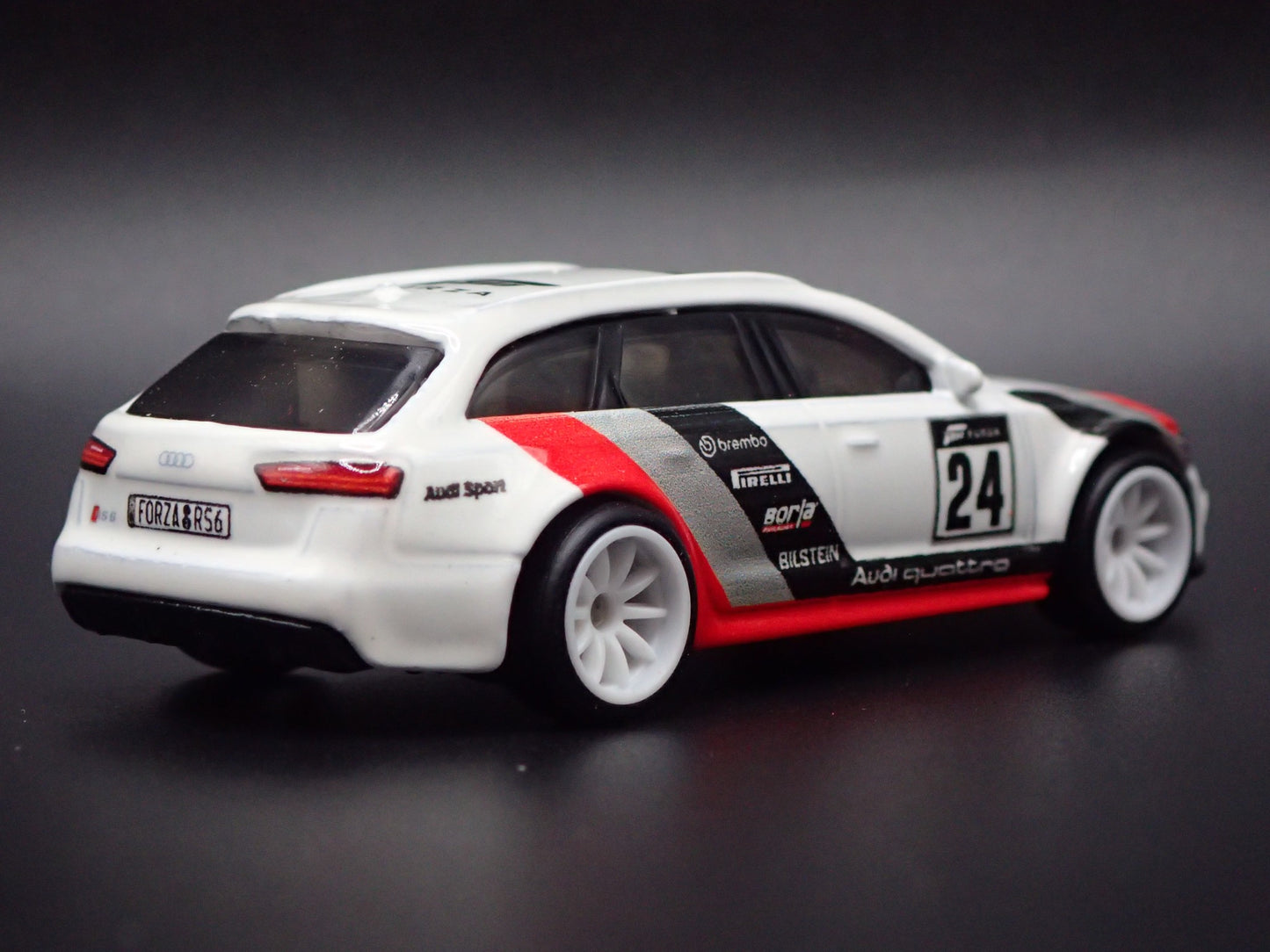 2013-2018 AUDI AVANT RS6 STATION WAGON FORZA WHITE 1/64 SCALE DIECAST MODEL CAR