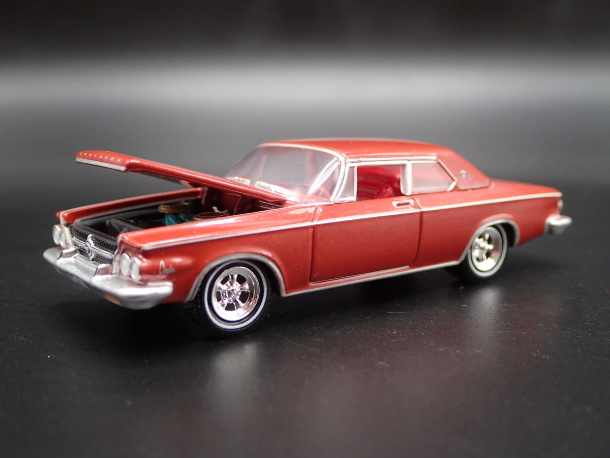 1963 63 CHRYSLER 300 J RARE 1:64 SCALE COLLECTIBLE DIORAMA DIECAST MODEL CAR-Burning Rubber Toy Company