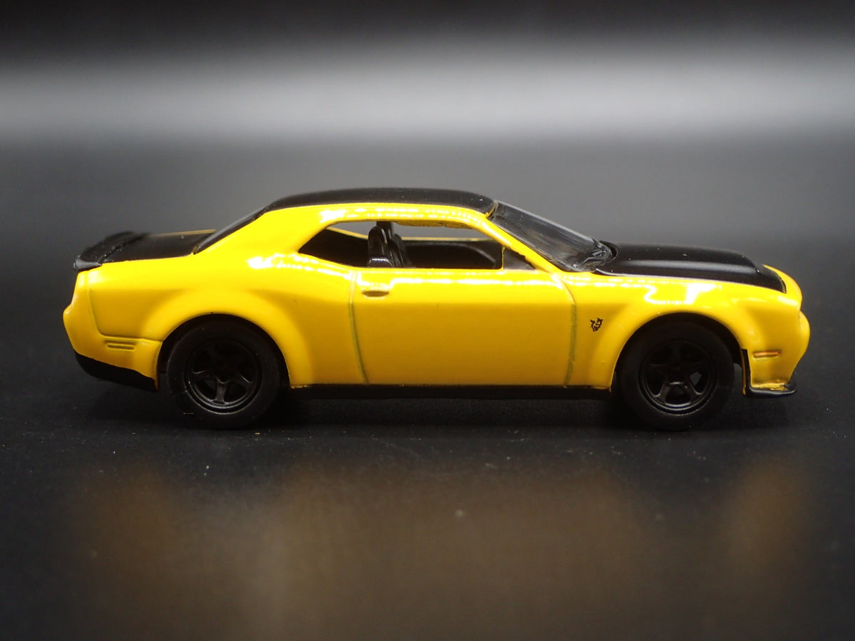 2018-2021 DODGE CHALLENGER SRT DEMON RARE 1:64 SCALE DIORAMA DIECAST MODEL CAR-Burning Rubber Toy Company