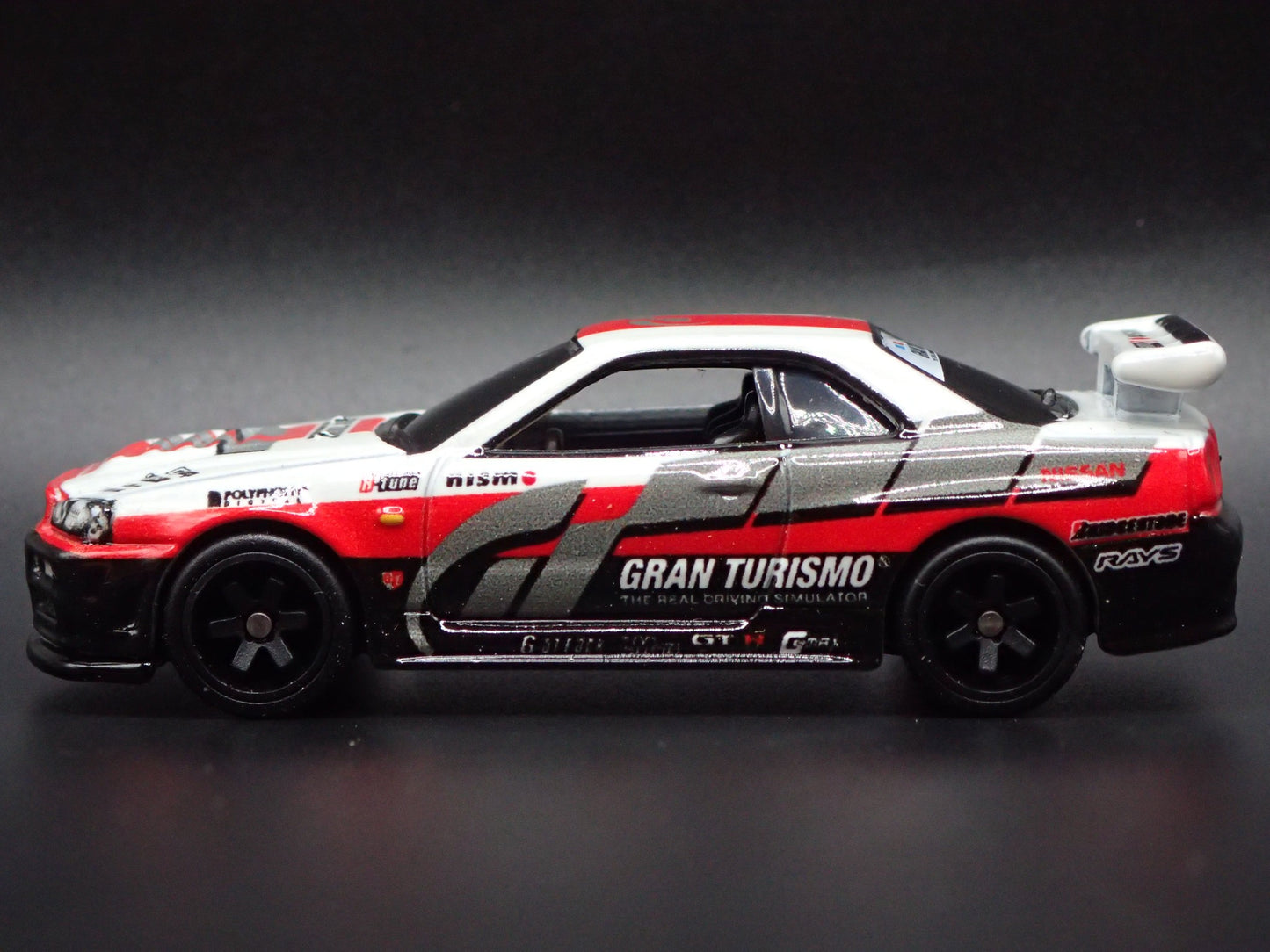 1999-2002 NISSAN SKYLINE GTR R34 GRAN TURISMO WHITE 1:64 SCALE DIECAST MODEL CAR