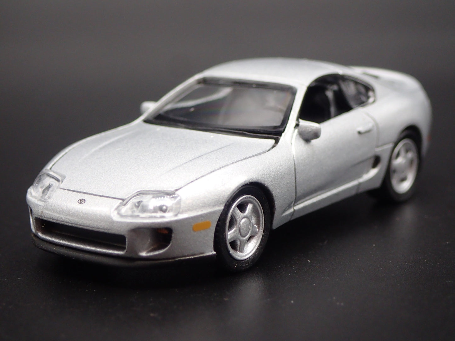 1993 - 2002 TOYOTA SUPRA SILVER 1/64 SCALE COLLECTIBLE DIORAMA DIECAST MODEL CAR