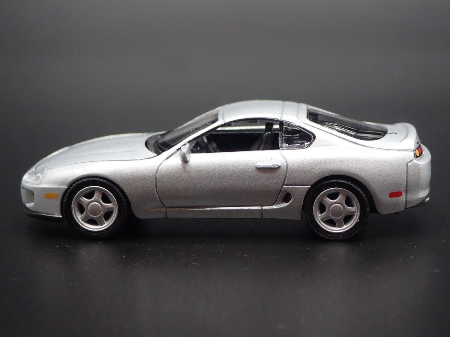 1993 - 2002 TOYOTA SUPRA SILVER 1/64 SCALE COLLECTIBLE DIORAMA DIECAST MODEL CAR