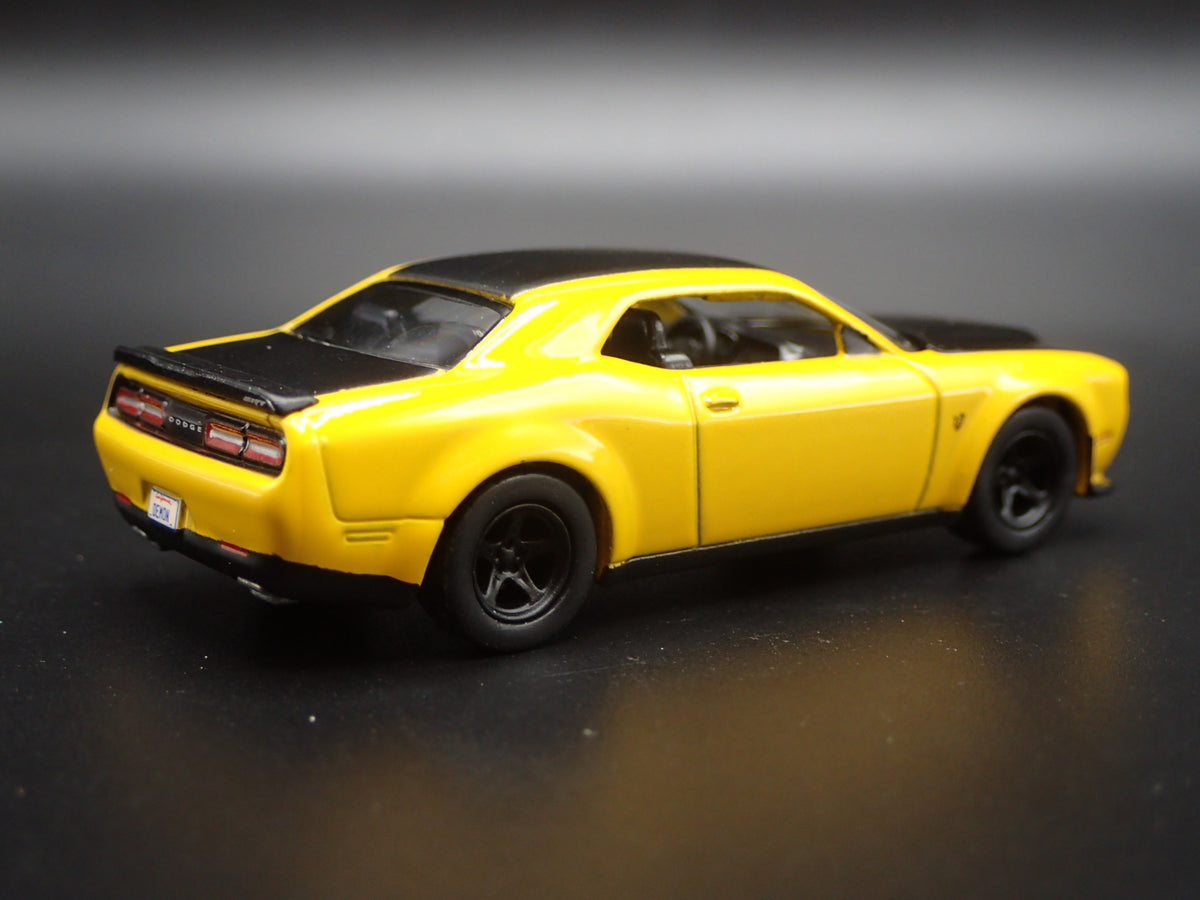 2018-2021 DODGE CHALLENGER SRT DEMON RARE 1:64 SCALE DIORAMA DIECAST MODEL CAR-Burning Rubber Toy Company