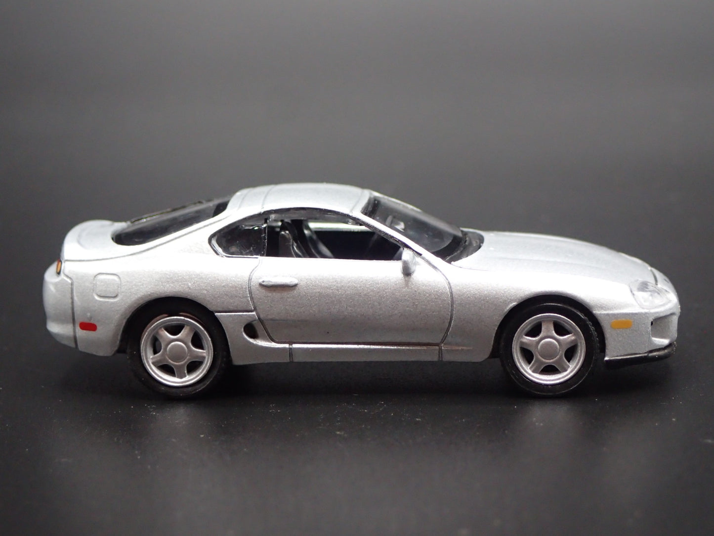1993 - 2002 TOYOTA SUPRA SILVER 1/64 SCALE COLLECTIBLE DIORAMA DIECAST MODEL CAR