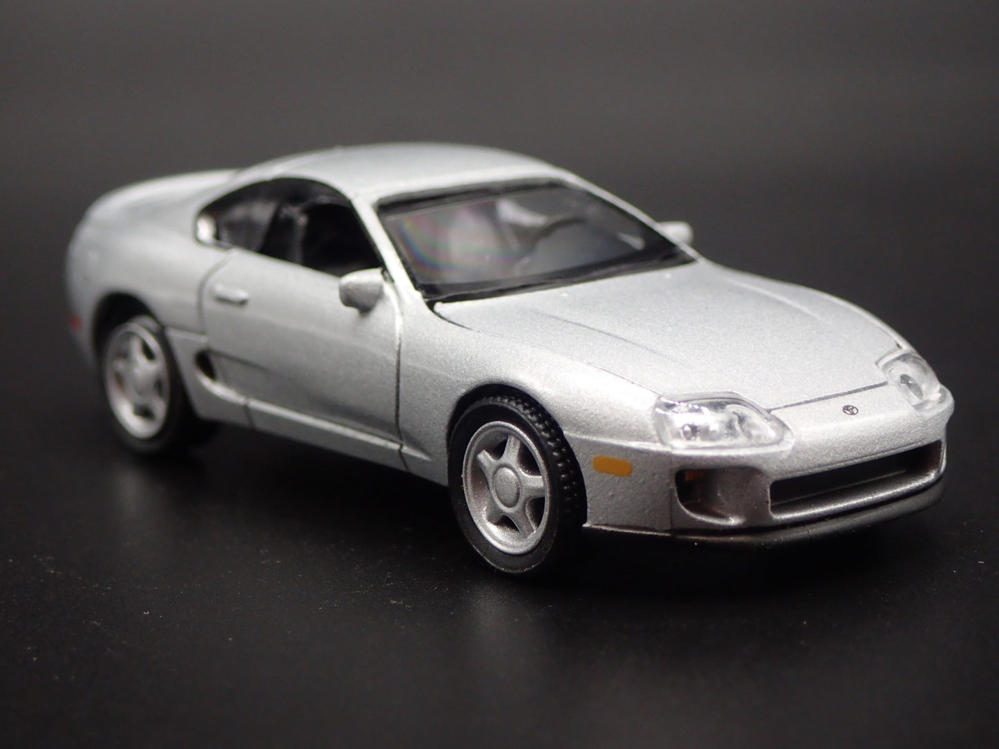 1993 - 2002 TOYOTA SUPRA SILVER 1/64 SCALE COLLECTIBLE DIORAMA DIECAST MODEL CAR