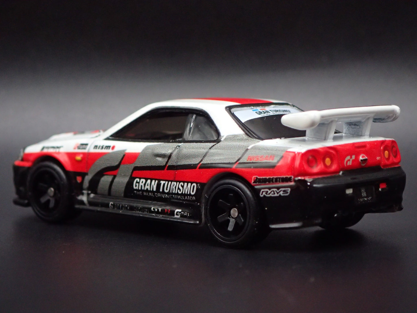 1999-2002 NISSAN SKYLINE GTR R34 GRAN TURISMO WHITE 1:64 SCALE DIECAST MODEL CAR