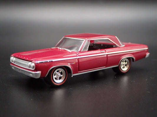 1965 65 DODGE CORONET 500 RARE 1/64 SCALE COLLECTIBLE DIORAMA DIECAST MODEL CAR-Burning Rubber Toy Company