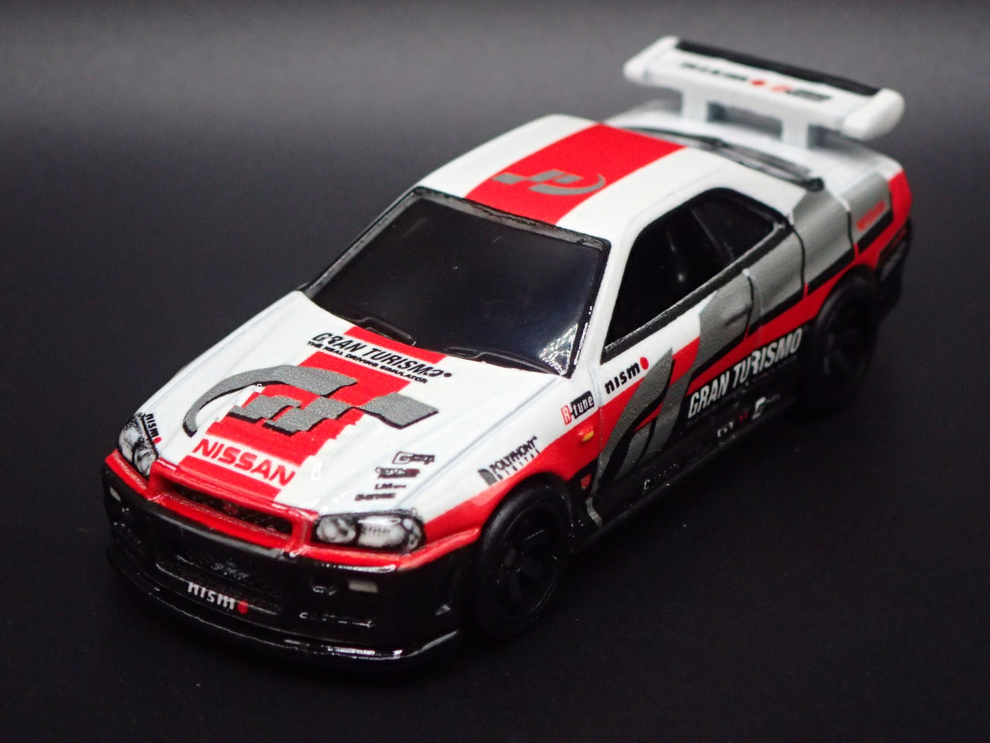 1999-2002 NISSAN SKYLINE GTR R34 GRAN TURISMO WHITE 1:64 SCALE DIECAST MODEL CAR