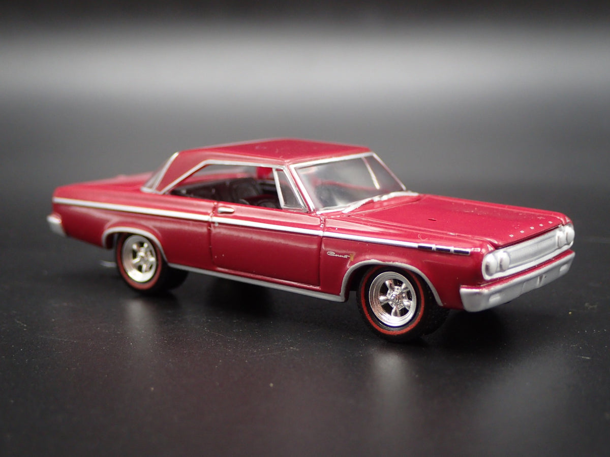 1965 65 DODGE CORONET 500 RARE 1/64 SCALE COLLECTIBLE DIORAMA DIECAST MODEL CAR-Burning Rubber Toy Company