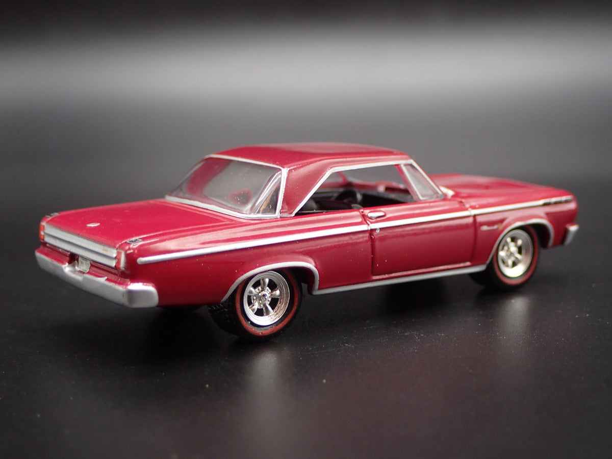 1965 65 DODGE CORONET 500 RARE 1/64 SCALE COLLECTIBLE DIORAMA DIECAST MODEL CAR-Burning Rubber Toy Company