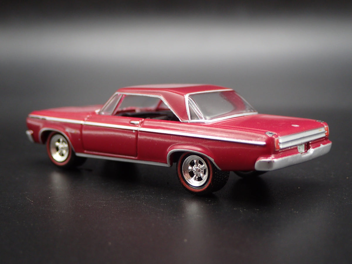 1965 65 DODGE CORONET 500 RARE 1/64 SCALE COLLECTIBLE DIORAMA DIECAST MODEL CAR-Burning Rubber Toy Company