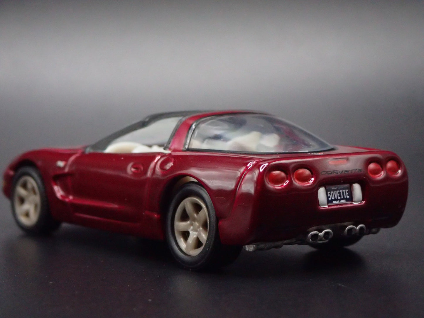 2003 03 CHEVY CHEVROLET CORVETTE C5 50TH DARK RED 1:64 SCALE DIECAST MODEL CAR